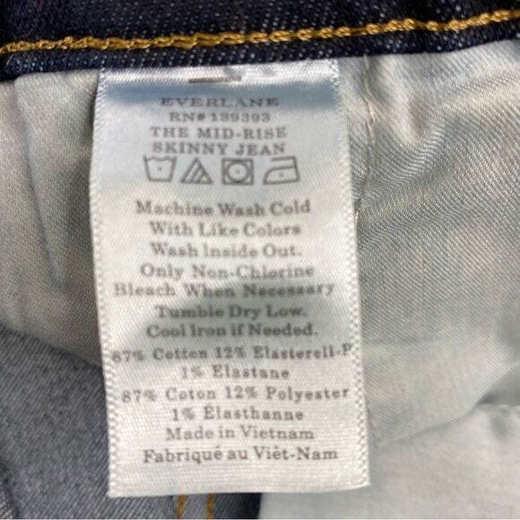 EVERLANE MID RISE SKINNY JEANS - Picture 10 of 11